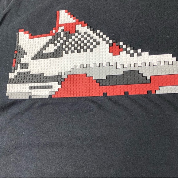 Mostly Heard Rarely Seen 8-Bit Jordan 4 Black Men’s T-Shirt Size Medium - Picture 2 of 13